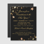 Oudejaarsavond aftelfeest, magneet Kaart (Voorkant / Achterkant)