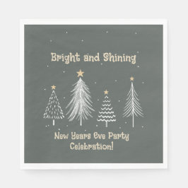 Oudejaarsavond Bright and Shining Holiday Party Servet