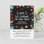 Oudejaarsavond feest vieren 2018 feestelijk kaart (Staand voorkant)