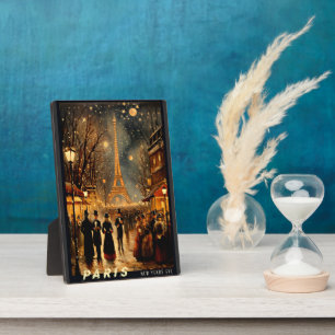 Oudejaarsavond in Parijs Fotoplaat