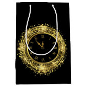 Oudejaarsavond klok Glitter Confetti Medium Cadeauzakje (Voorkant)