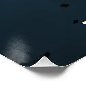 Oudejaarsavond Party Girl in Sequined Dress Perfect Poster (Hoek)