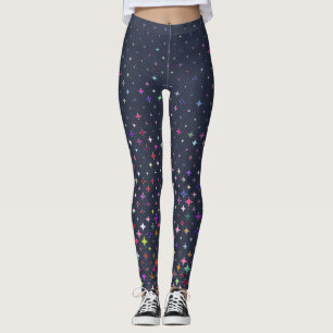 Oudejaarsavond Sterren Vuurwerk Leggings