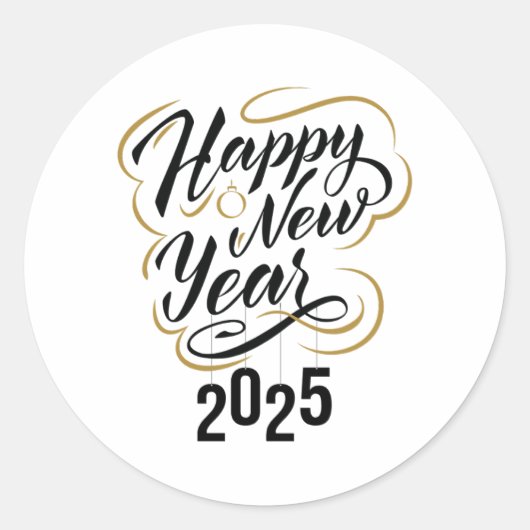 Oudejaarsavond Sticker | 2025 Celebration Decal (Voorkant)
