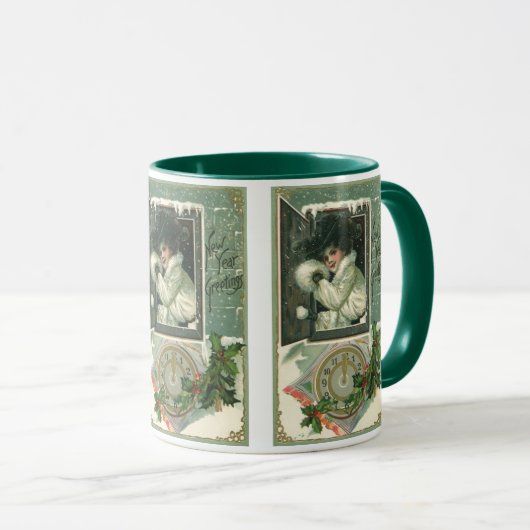 Oudejaarsgroeten uit het verleden, Victoriaans mei Mok (Voorkant rechts)