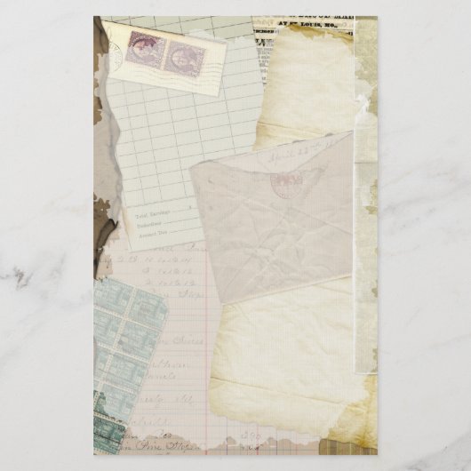  oudepapierwaren briefpapier (Achterkant)