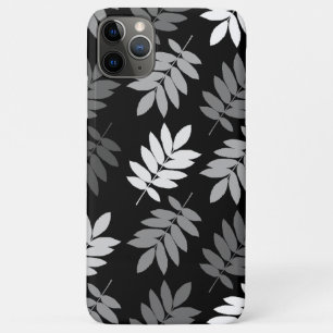 Ouder blad Lg patroon Zwart Wit Grijs iPhone 11 Pro Max Hoesje