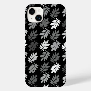 Ouder bladpatroon zwart wit grijs Case-Mate iPhone 14 plus hoesje