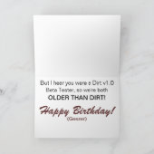 Ouder dan de Weg naar Rome Kaart (Binnen)