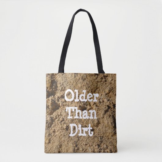 Ouder dan Dirt All Over Print Canvas tas (Voorkant)