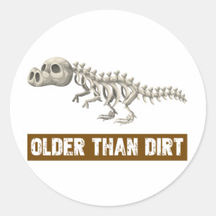 Ouder dan vuil ronde sticker