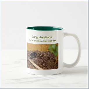 Ouder dan vuil tweekleurige koffiemok