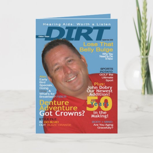 Ouder dan vuile uitnodiging (Voorkant)