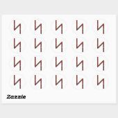 Ouder Futhark Rune Sol Ronde Sticker (Vel)