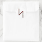 Ouder Futhark Rune Sol Ronde Sticker (Tas)