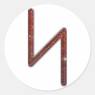 Ouder Futhark Rune Sol Ronde Sticker