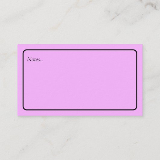 Ouder, Mam Contact Visitekaartje (Achterkant)