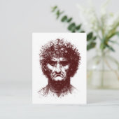 ouder man briefkaart (Staand voorkant)