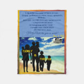 Ouder of andere Speciale Persoon Aanpasbaar Fleece Deken (Voorkant)