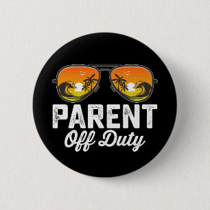 Ouder van dienst zonnebril laatste dag van de scho ronde button 5,7 cm