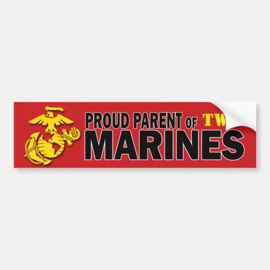 Ouder van Meervoudige Mariniers Bumpersticker (Voorkant)