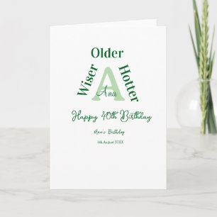 ouder wijzer heettere Gefeliciteerd met je 40e ver Kaart