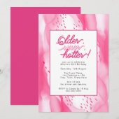 Ouder, Wijzer, Hotter Heet Roze 30e Verjaardag Kaart (Voorkant / Achterkant)