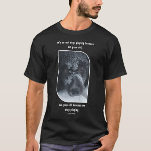 Ouder Worden Inspirerende Quote Border Collie T-shirt