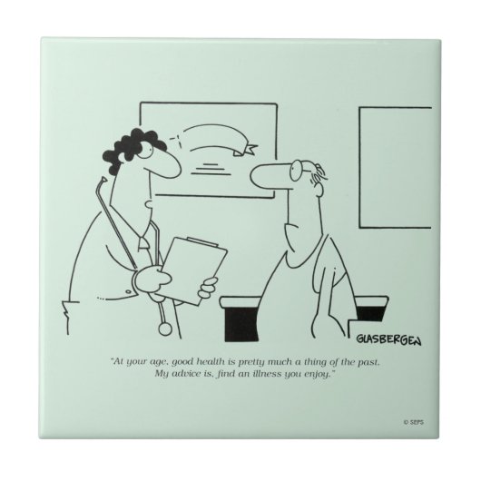 Ouder worden tegeltje (Voorkant)