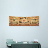 Ouderdom, Antiek en  40e verjaardag 🎈 ontwerp Spandoek (Beurs)