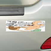 Ouderdom en loopwerk bumpersticker (Op auto)