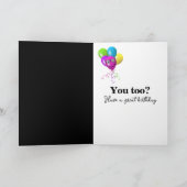 Ouderdom Humor tekst op zwart Kaart (Binnen)