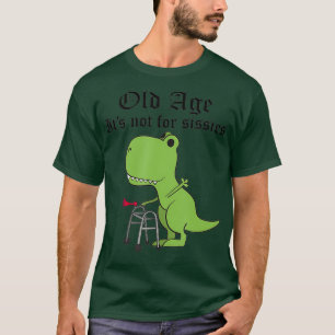 Ouderdom niet voor slagaders Dinosaur Geriediatric T-shirt