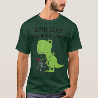 Ouderdom niet voor slagaders Dinosaur Geriediatric T-shirt