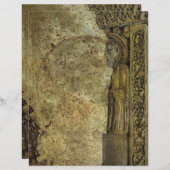 Ouderdom perkament effect Antiek middeleeuwse stij (Voorkant / Achterkant)