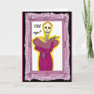 Ouderdom Skeleton Verjaardag Kaart