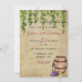 Ouderdom tot perfecte wijngaard Uitnodiging (Voorkant)