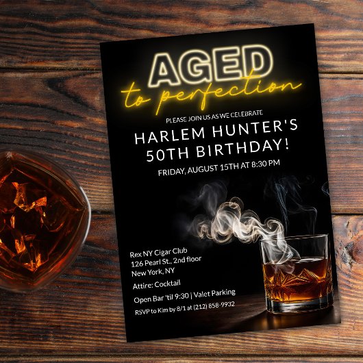 Ouderdom tot perfectie Drink Verjaardag Kaart