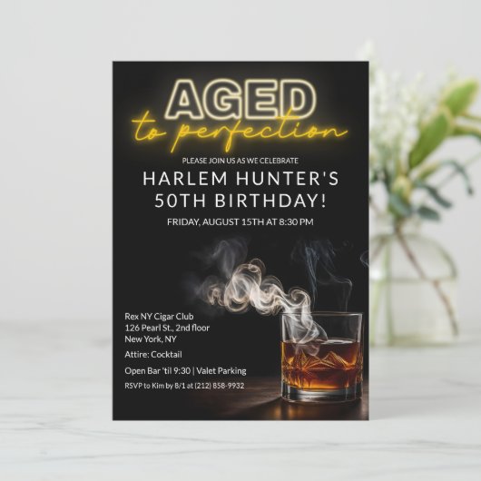 Ouderdom tot perfectie Drink Verjaardag Kaart (Staand voorkant)