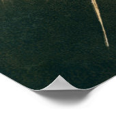 Ouderdom van dagen Een kompas op aarde plaatsen Poster (Hoek)