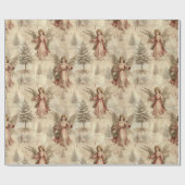 ouderdomskerstpatroon cadeaupapier (Vlak)