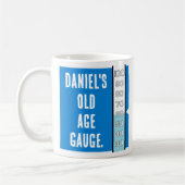 Ouderdomsmeter 60ste verjaardag koffiemok (Links)