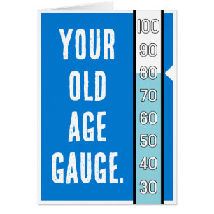 Ouderdomsmeter - 80ste verjaardag Kaart
