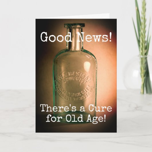 ouderdomsverjaardag kaart (Voorkant)