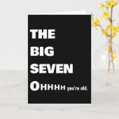 Oudere 70e verjaardag Humor Kaart (Gele Bloem)