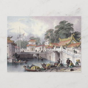 Oudere brug over de rivier de Chapro, c.1850 (c Briefkaart