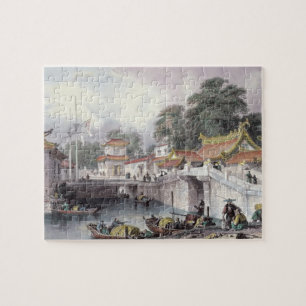 Oudere brug over de rivier de Chapro, c.1850 (c Legpuzzel