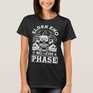 Oudere Emo Het Was Nooit Een Fase Gotische Skelet T-shirt