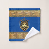 Oudere Engelse Royal Lion Designer Bad Handdoek (Wasdoekje)