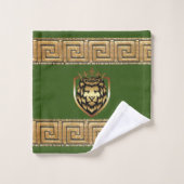 Oudere Engelse Royal Lion Designer Bad Handdoek (Wasdoekje)